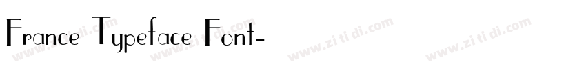 France Typeface Font字体转换